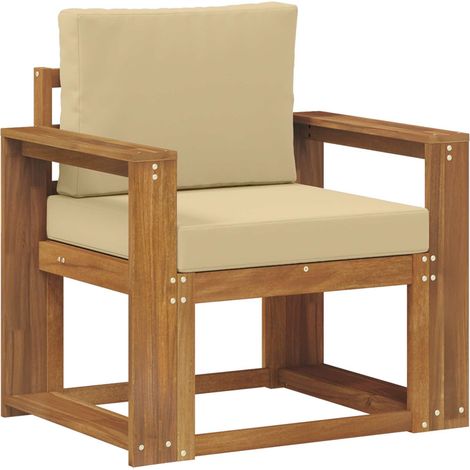 Maison Exclusive - Outdoor-Sofa Massives Akazienholz und Polyeste