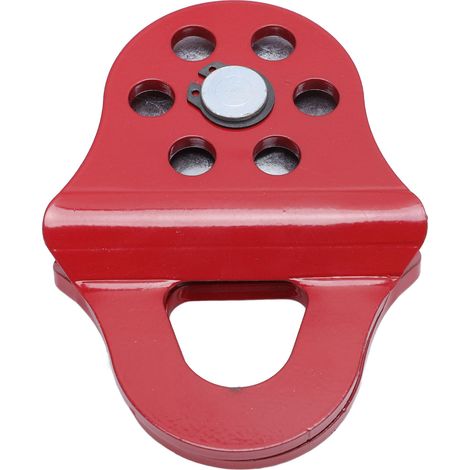 Poulie de déviation pour treuil en acier allié forte capacité de charge grande surface glissante poulie de remorquage robuste (1/5)