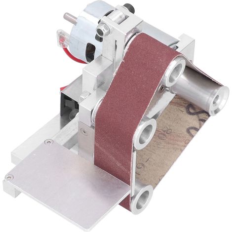 Elektrischer Mini-Bandschleifer für Heimwerker, Polier- und Schleifarbeiten, 7 Geschwindigkeitsstufen, DC 12–24 V, Typ 30, 110–240 V, EU-Stecker (1/5)