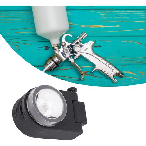 Lámpara pulverizadora con luz LED ajustable y función de carga USB para pintura, pulverizador multifuncional universal con pinza, diámetro ajustable, batería recargable incluida. (1/5)