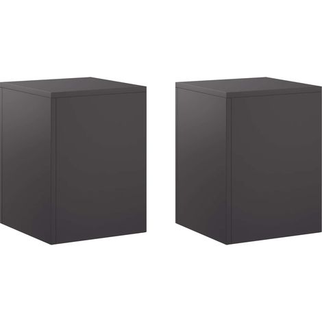 Soporte de plantas 2 pcs Negro 30 x 30 x 40 cm Acero vidaXL
