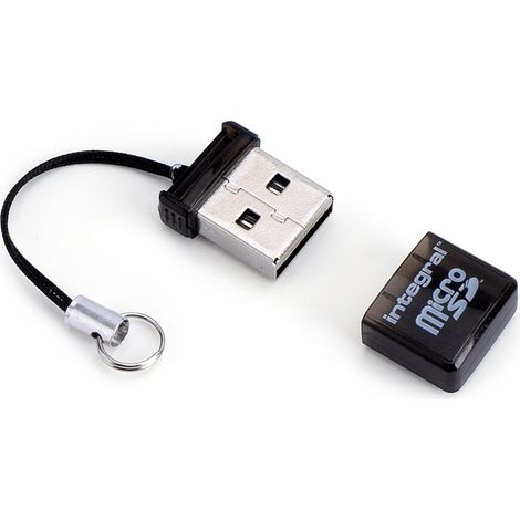 Lecteur USB pour Cartes Mémoire microSD/microSHC/micro SDXC INCRMSDMINIUSB Noir (1/5)