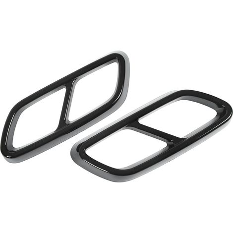 Paar glänzend schwarze Auspuffblenden für Mercedes-Benz C-Klasse W206 ab 2021, Endrohrblenden, Ersatzteilset, 2-teilig (1/5)