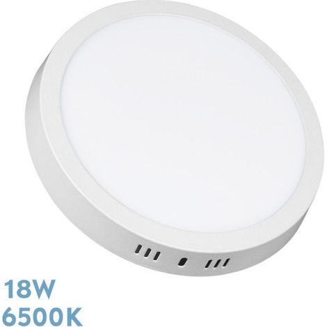 Downlight LED da superficie Thulita 18w 6500k Bianco 1440lm 2,8x21x21 Cm