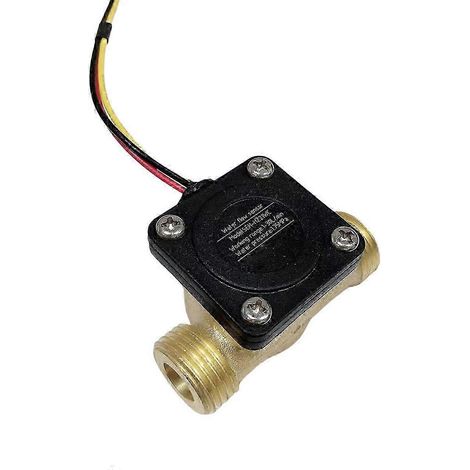 interfaces filetées externes DN15 Capteur de débit d'eau DC12V Débitmètre d'eau en laiton Interrupteur de débit d'eau f (1/5)