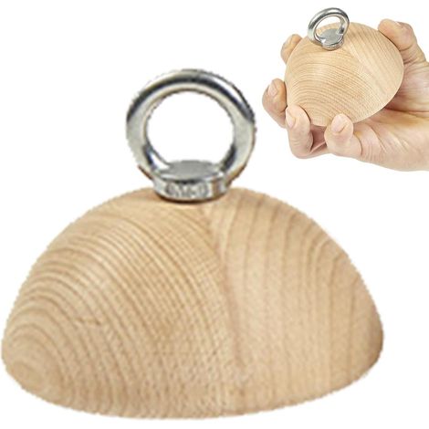 Balles traction bois prises escalage musculation haltères gym maison extérieur renforcement avant-bras (1/5)