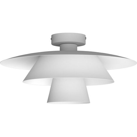 Plafonnier décoratif triple abat-jour Plato Luminex blanc E27 15 W (1/2)