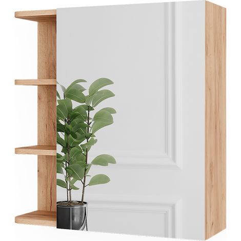 Spiegelschrank Fynn, Goldkraft Eiche, 62 x 64 cm, Vicco