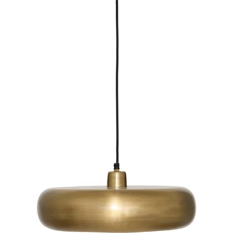 Lámpara colgante Gena redonda, 39 cm de diámetro, dorada - Atmosphera créateur d'intérieur (1/4)