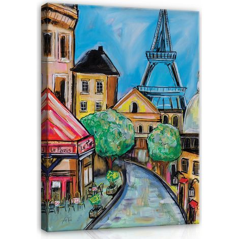 Peinture tour eiffel paris pour chambre toile 120x80 (1/3)