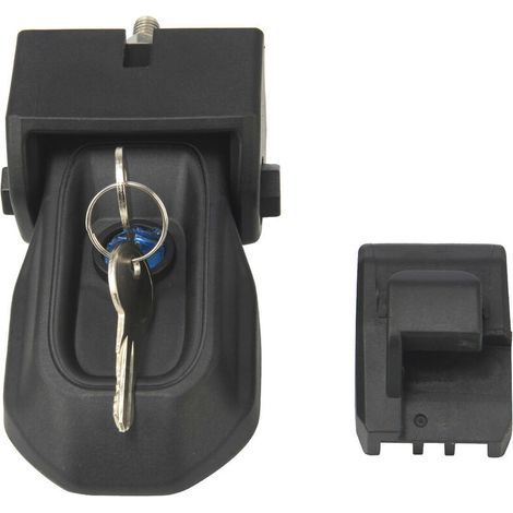 Cierre de capó con llaves. Kit antirrobo de repuesto para el cierre del capó de Jeep Wrangler JL 2018 2019 2020 (Negro). (1/5)
