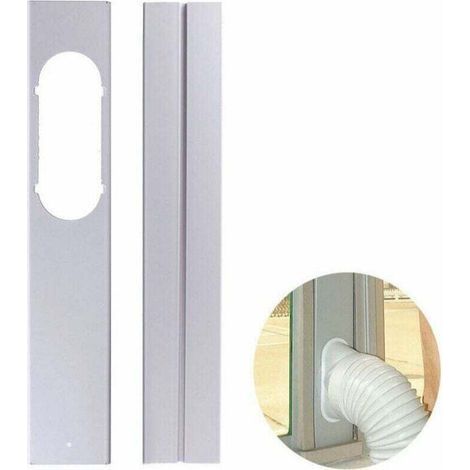 Joint de fenêtre universel réglable pour climatiseur mobile 55-110 cm – Largeur d'ouverture 7,5 cm – PVC durable – Kit de 2 pièces – Bares