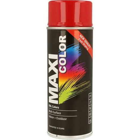 MaxiColor Spray Gloss Carmine Red RAL3002 400ml Paint