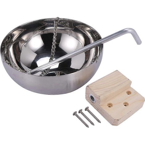 20 cm Dampfbad-Aromaschale aus Edelstahl – Silber