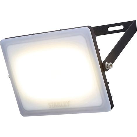 Stanley 50 Watt Black Outdoor Floodlight IP65 Rated Garden Security Integrated LED