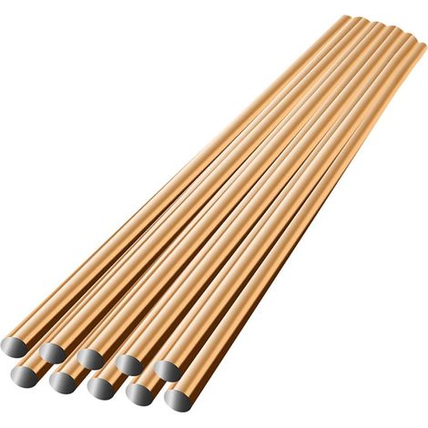 Lot de 10 baguettes de soudage en acier au carbone à flux incorporé, fil électrode auto-fluxant, sans poudre de soudure nécessaire (1/5)