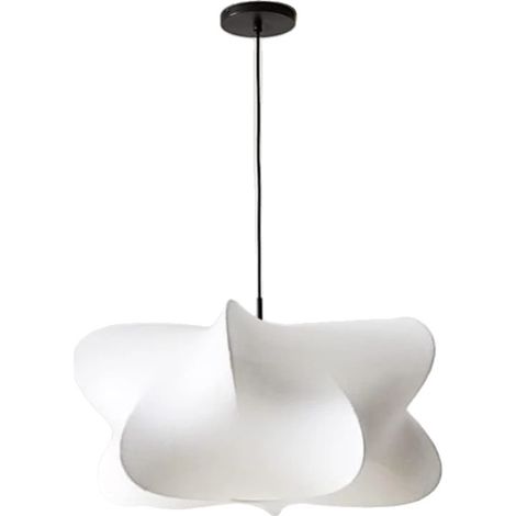 Lampadario, elegante bozzolo di seta in stile bohémien, moderno, montaggio semi-incassato. (1/2)