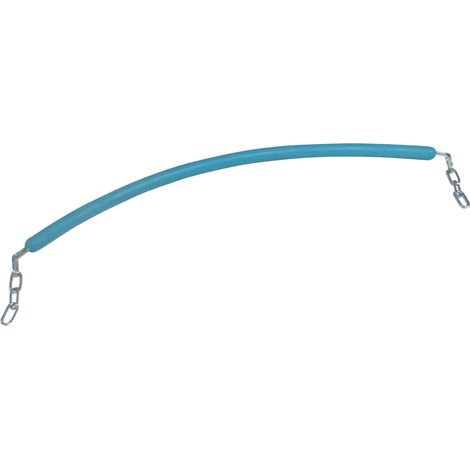 Rubber Coated Stable Stall Chain (Baby Blue Plain End Horse Door Guard)