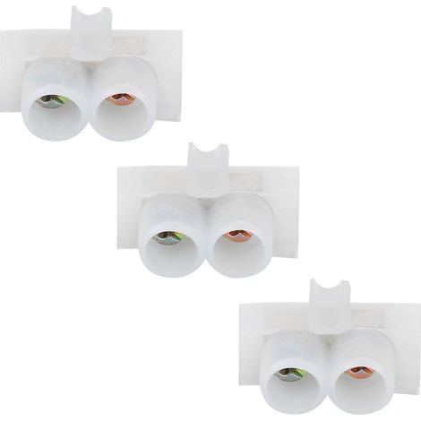 Lot de 50 Connecteurs Fils à Bornes 20A 1in1out, Bornier Traversant Industriel Ignifuge, Raccord Électrique Haute Température (1/5)