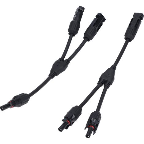 Adaptateur parallèle en Y en laiton PPO, connecteur solaire 2 vers 1 pour panneau solaire 1000 V (1/5)