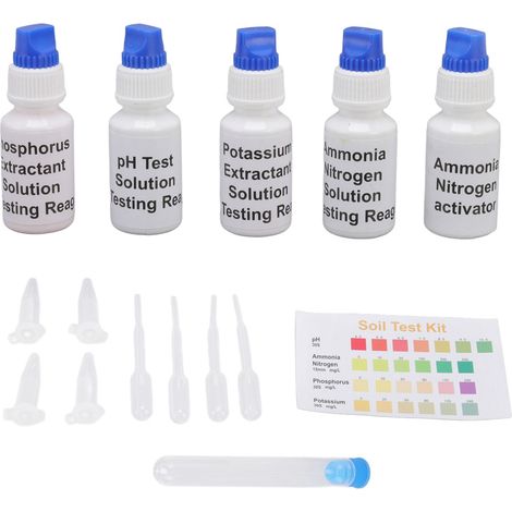 Kit de test de sol Liquide de test PH Azote Phosphore Potassium (1/5)