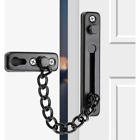 Serrure de porte en acier inoxydable de haute qualité avec chaîne de sécurité et vis pour hôtels et maisons [db]-AquaForge (1/2)