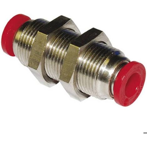 Raccord Droit - Tuyau Air Comprimé - Diamètre 8 mm - Pour Système Pneumatique - 1 Pièce (1/2)