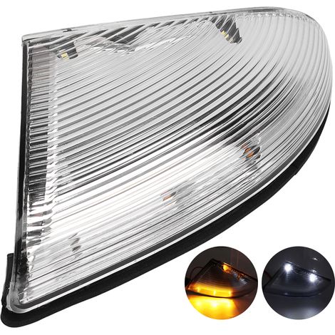 1 Clignotant de rétroviseur Divers accessoire de portail, blanc, ABS, pour rétroviseur droit, compatible Dodge RAM 1500/2500 (2009-2014) (1/5)