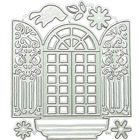 Stanzformen für Fenster aus Metall, Schablone zum Selbermachen von Scrapbooking-Alben, Papierkarten, Prägeformen und Dekorationen