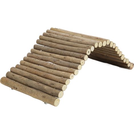 Pont en bois flexible pour petits animaux (cochons d'Inde, furets, hérissons, chinchillas, petits lapins) - 15 x 30 cm / 5,9 x 11,8 pouces (1/5)