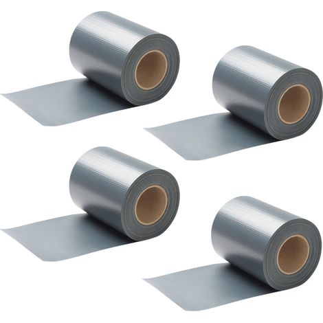 SWANEW Strisce privacy, PVC, strisce paravento, tappeto a doppia asta 50mx4 Grigio (1/5)