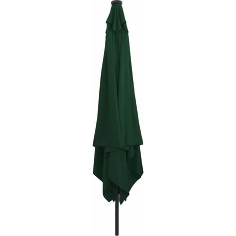 Parasol de jardin - Parasol d'extérieur moderne Vert 295 x 295 x 245 cm Polyester et Acier fr35687 (1/5)