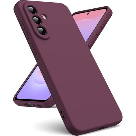 Coque pour Samsung Galaxy A37 5G Silicone Liquide, Bordeaux (1/5)