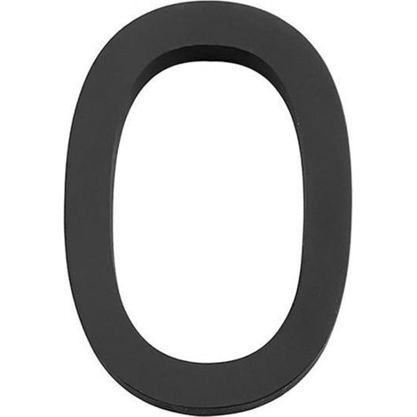 numéros de maison de 12,7 cm de haut, noir mat, pour zéro (1/5)