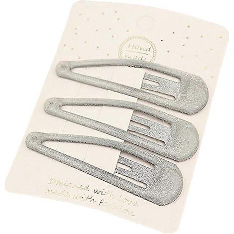 Lot de 3 pinces à cheveux en forme de cœur, faites main, pour frange - 9 grosses gouttes d'eau (1/5)