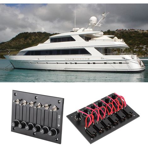 6-fach Ein/Aus-Schalter 12V/24V für Boote, Wohnwagen, Wohnmobile und Fahrzeuge (1/5)