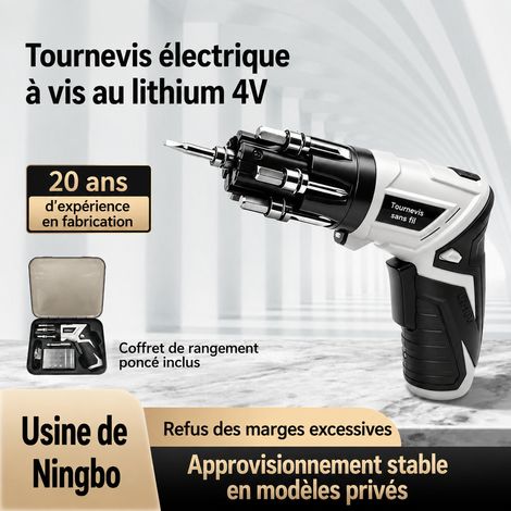 Tournevis Électrique Sans Fil 3,6V KCS633-P19A Rechargeable Type-C 3,5Nm 20,7 × 16,4 × 5,6 cm 850 g – Livraison gratuite (1/5)