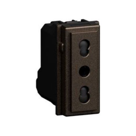 BTicino Living NOW Presa bipasso BRONZO 2P+T 10/16A 250Vac - KB4180