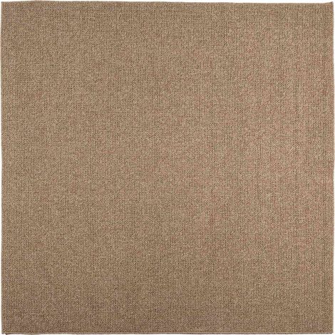 Alfombras de área Cuadrado AGIRA Natural 200 x 200 cm Poliéster vidaXL