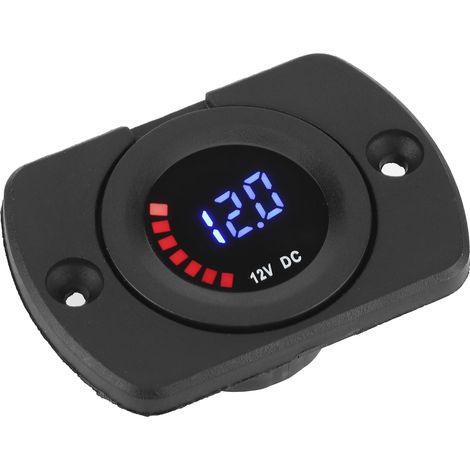 Voltmètre Écran Couleur LED Affichage Remplacement Auto DC 12V Avec Panneau Modification Véhicule Compteur de Tension 12 Volts (1/5)