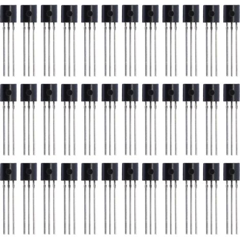 50 transistors de Puissance BJT, valeurs 2N2222, transistors de Puissance NPN à Usage général (1/5)