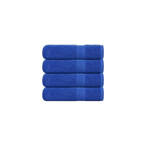FROGN Badetücher, 4er-Set, blau, 70 x 140 cm, 360 g/m² - Crezuo (1/4)
