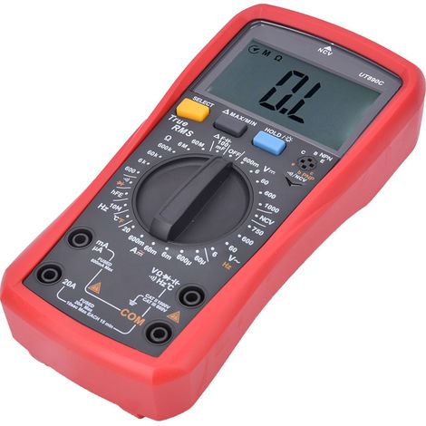 Multimètre numérique multifonction UNI T UT890C 6000 avec sélection manuelle de la gamme et mesure RMS vraie (1/5)