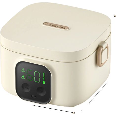 Fiambrera eléctrica con calefacción, capacidad de 500 ml, tecnología de calentamiento rápido, 500 ml (1/2)