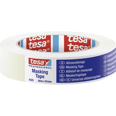 tesa STANDARD 04325-00001-01 Kreppband tesa® Professional Beige (L x B) 50 m x 25 mm 1 St.