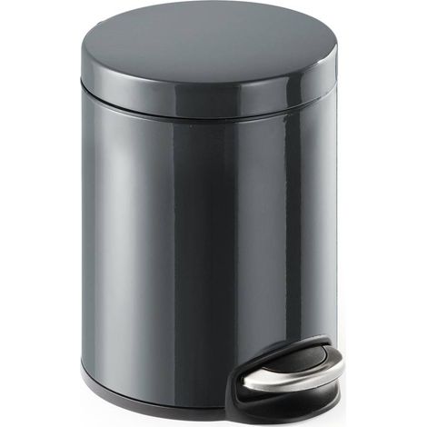 Durable 341058 Bidone della spazzatura 5 l (Ø x A) 20.5 cm x 29 cm Metallo, Plastica Grigio antracite 1 pz. (1/5)