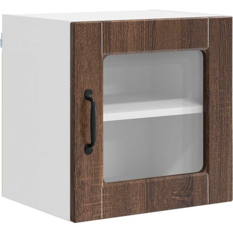Maison Exclusive - Panel de lavaplatos PORTO Roble Marrón 40 x 31
