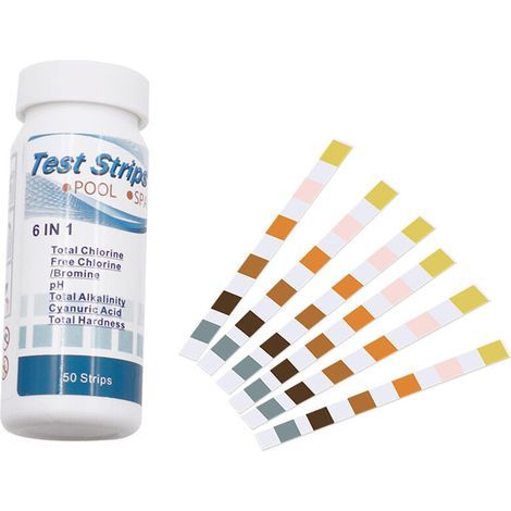 50pcs piscine PH valeur alcalinité bandelette de test de dureté (1/5)
