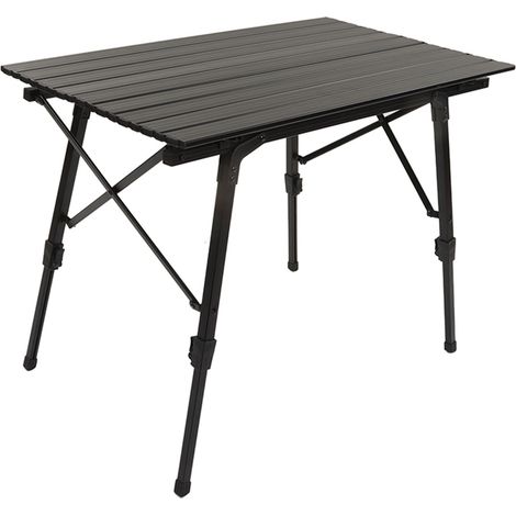 Table pliante de camping extérieure 90 x 51,5 cm en alliage d'aluminium, table à rouleaux d'œufs, table de pique-nique portable, table de barbecue (1/5)