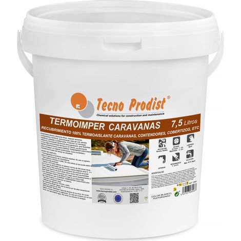 Tecno Prodist Termoimper Caravanas - Pintura Termoaislante, Aislamiento Especial Caravanas, Reduce el Calor